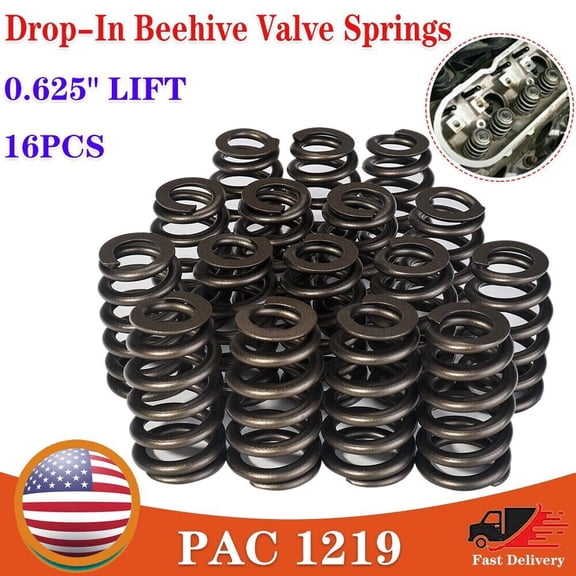 PAC 1219 Drop-In Beehive Valve Springs Fit GM LS 4.8 5.3 5.7 6.0 6.2L 0.625 Lift