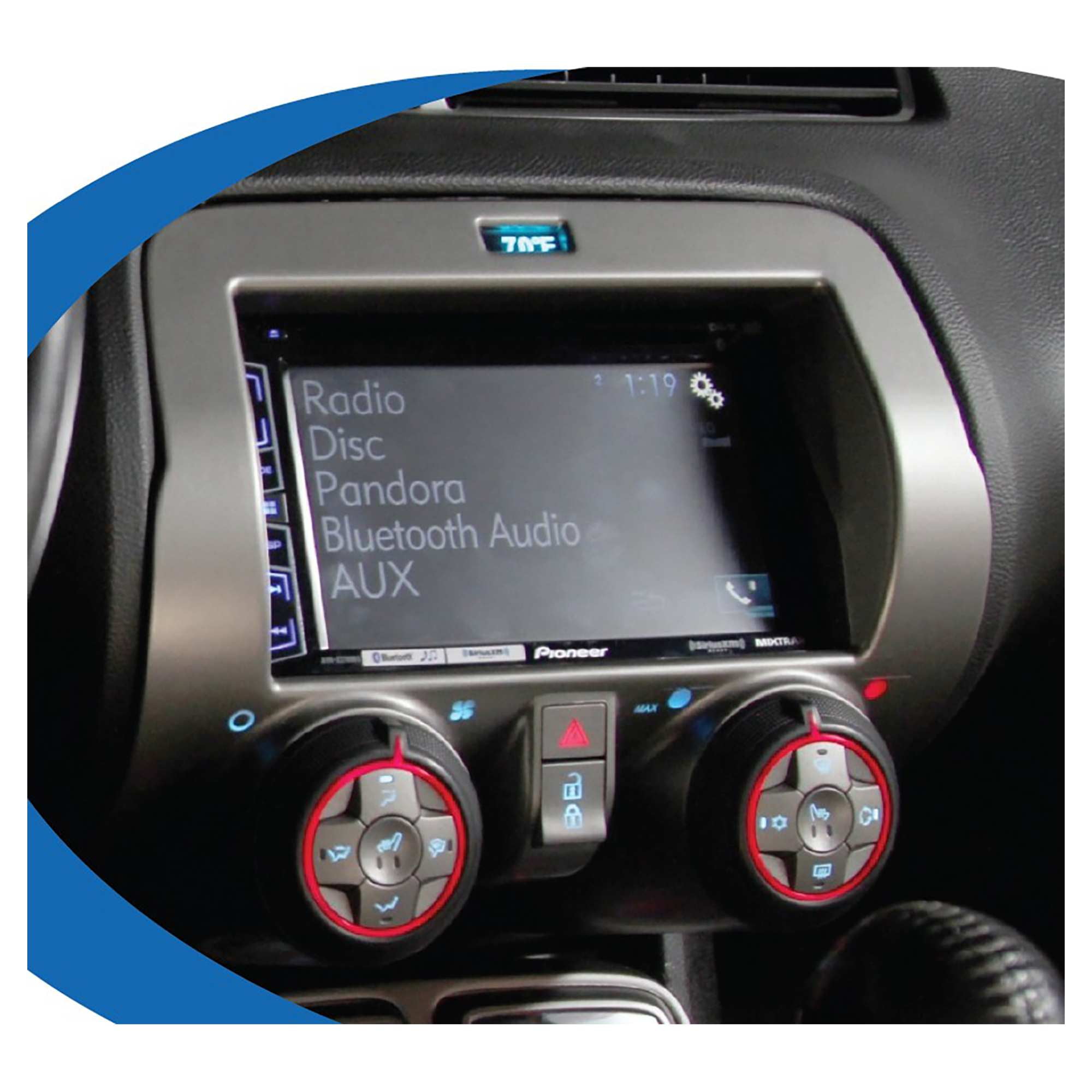 PAC Audio Radio Dash Replacement Kit w/o Climate Knobs :: 2010-2015 Camaro