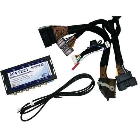 PAC AmpPRO 4 Amp Integration Interface for Select 2011–2020 Ford Vehicles with 8.4-In. Radio and Factory-Amplified Sony Sound Systems, AP4-FD21, AP4-FD21