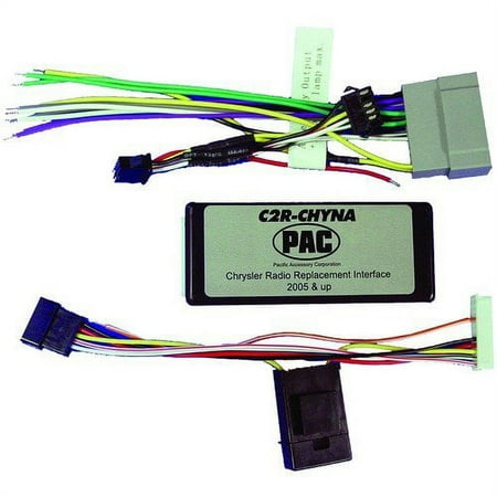 PAC - Radio Replacement Interface for Non-Amplified Chrysler, Dodge, Jeep Vehicles - Blue/Gray