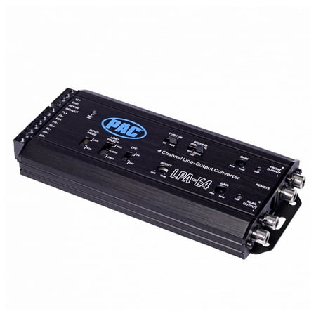 PAC - LocPRO Advanced 2-Channel or 4-Channel Active Line Output Converter with Auto Turn-On - Black