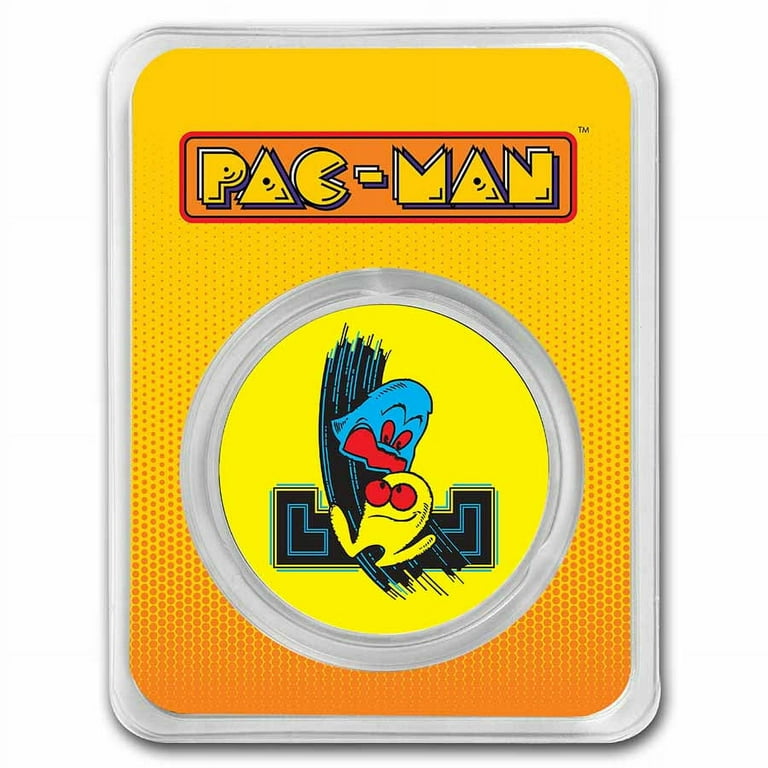 パックマン シルバー 1オンス Buy 1 oz Silver PAC-MAN Game Token Round| KITCO