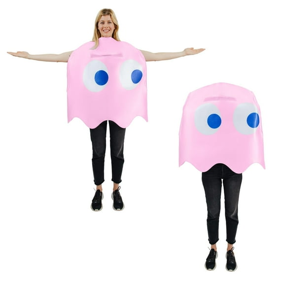 PAC-MAN Ghost PINKY Adult Costume | One Size Fits Most
