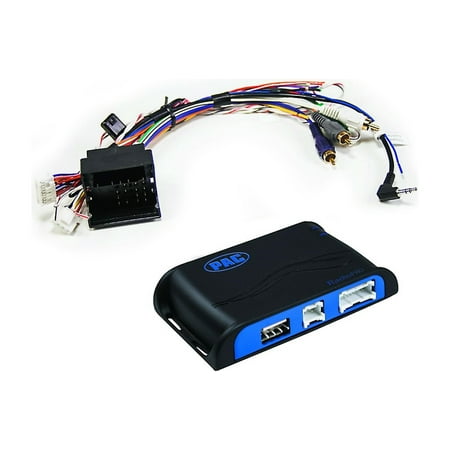 PAC - Radio Replacement and Steering Wheel Control Interface for Select BMW Vehicles - Black/Blue