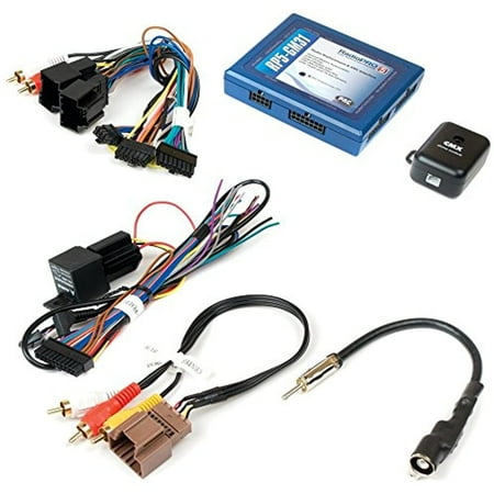 PAC - Radio Replacement and Steering Wheel Control Interface with OnStar Retention for Select GM Vehicles - Blue