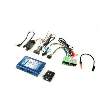 PAC - Radio Replacement and Steering Wheel Control Interface with OnStar Retention for Select GM Vehicles - Blue