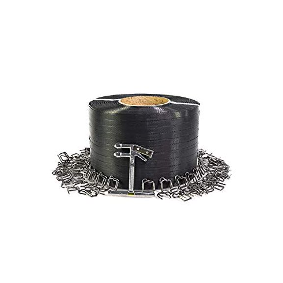 PAC Strapping SP-W Strap Pac Plastic Strapping Kit with Wire Buckles, 1/2" Wide Polypropylene Strapping$$Plumbing & HVAC