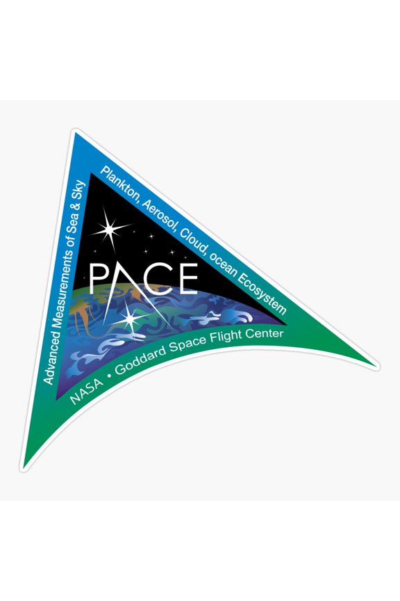 PACE Satellite Mission Goddard Logo Ocean Sticker