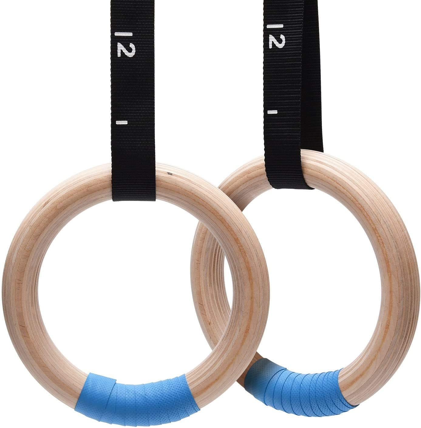 2Pcs Gymnastic Rings for Women Men Bar Attachment Training Gym Rings for