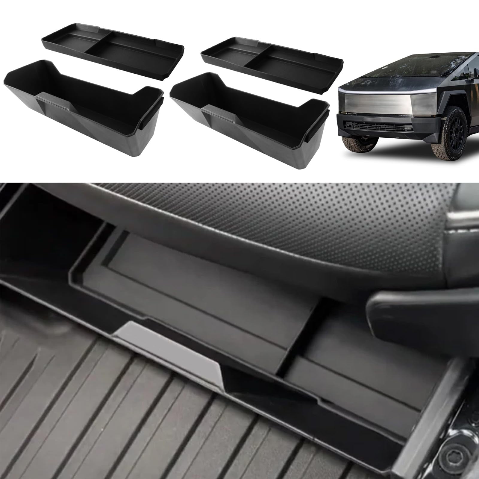 PACEWALKER Front Under Seat Storage Box Compatible With Tesla ...