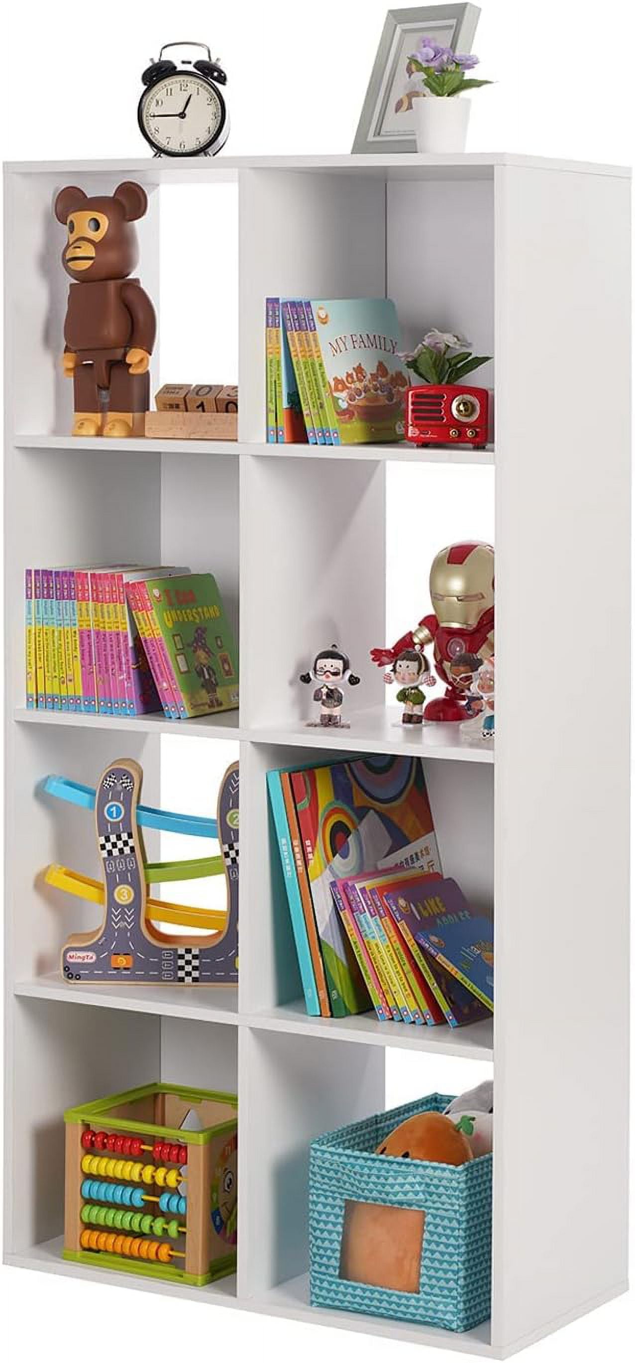 PACHIRA US Storage with Cubes Bookcase with Wooden