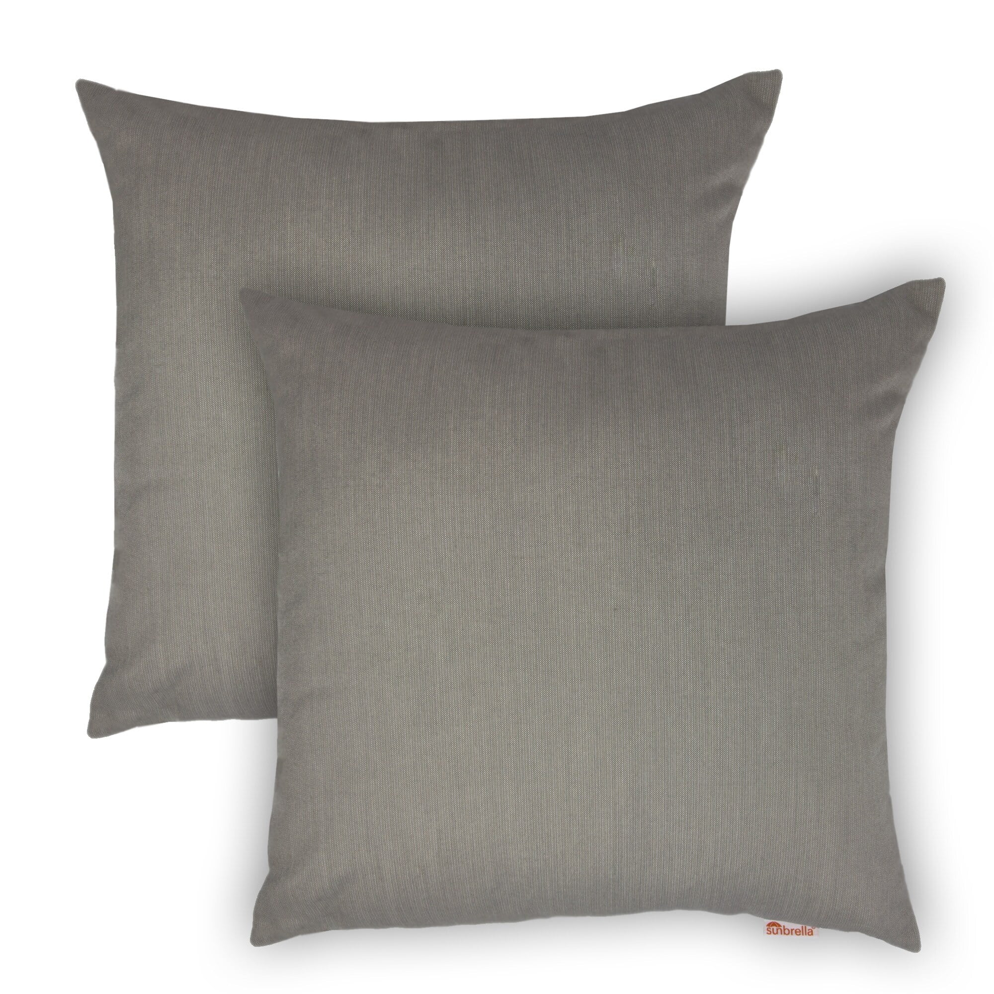 Dove Gray 18-inch Acrylic Sunbrella Outdoor/Indoor Pillow Set