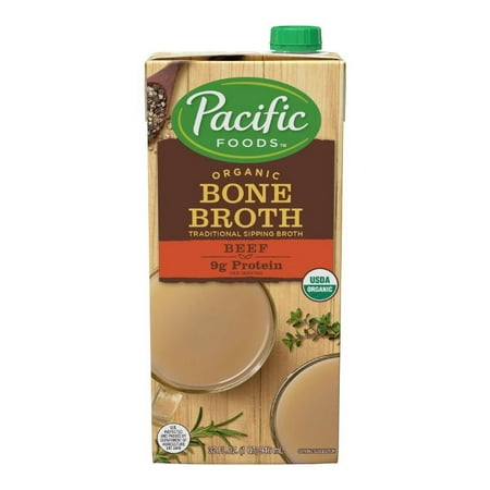 PACIFIC FOODS BROTH BEEF LS ORG 32 OZ - Pack of 12