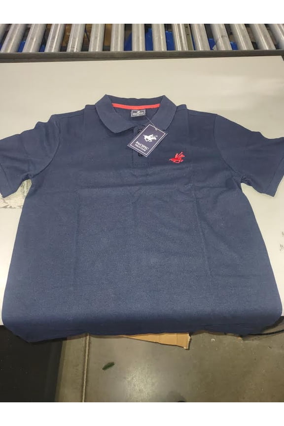 POLO SHIRT COLOR NAVY WITH RED LOGO - SIZE: MEN M - NAVY