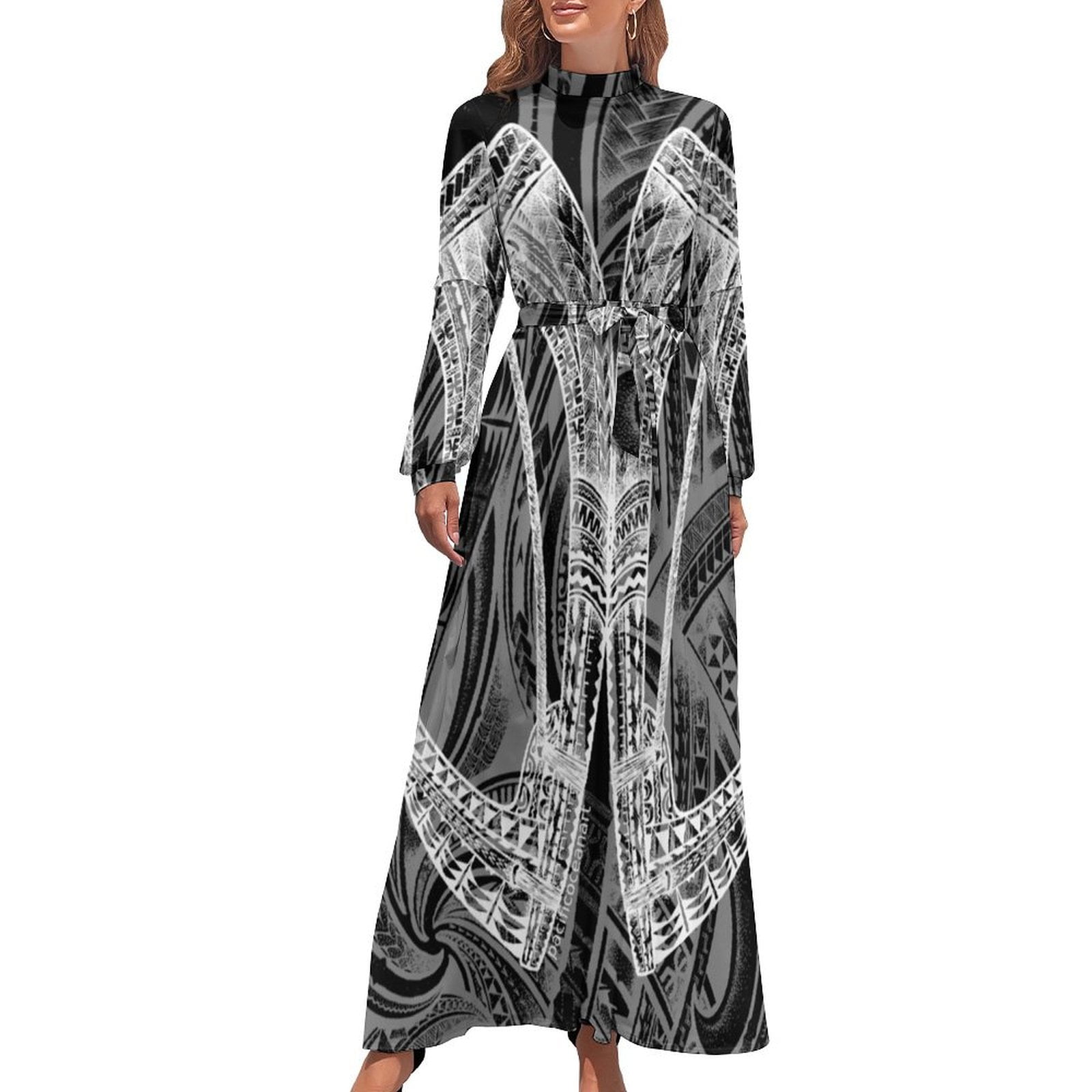 Beach Drawstring Long Dress