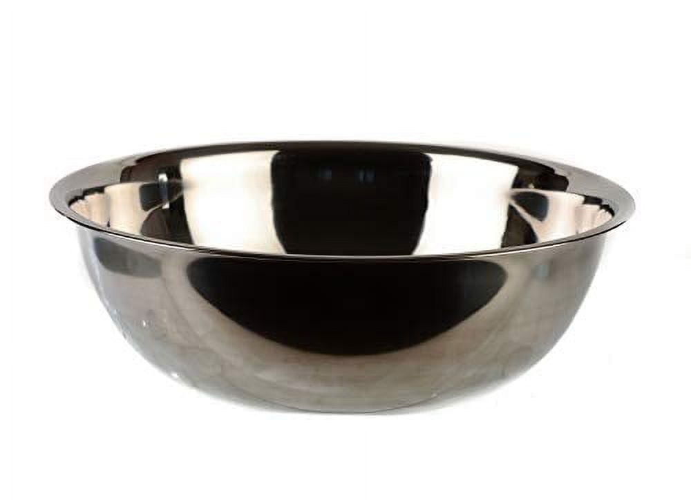 PACK] 20 Quart Large Stainless Steel Mixing Bowl Baking Bowl, Flat
