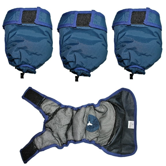 PACK – 3pcs Dog Cat Diapers Female WASHABLE Reusable For SMALL and LARGE Pet Absorbent Pad sz X-Small (waist: 12" - 16")