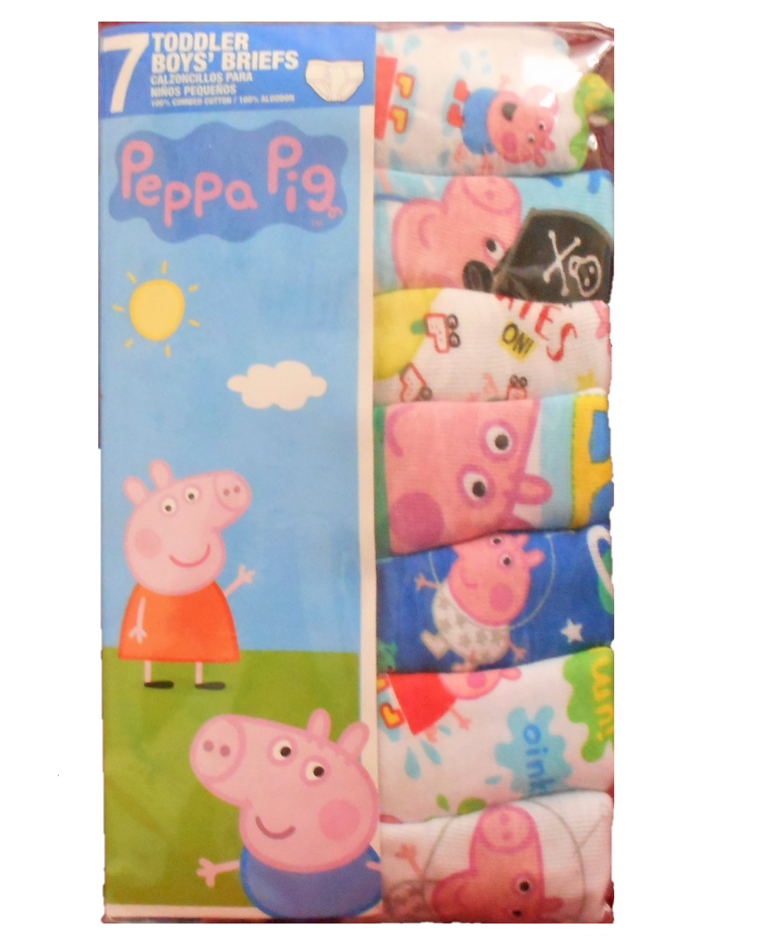 7-pack Cotton Briefs - Light yellow/Peppa Pig - Kids