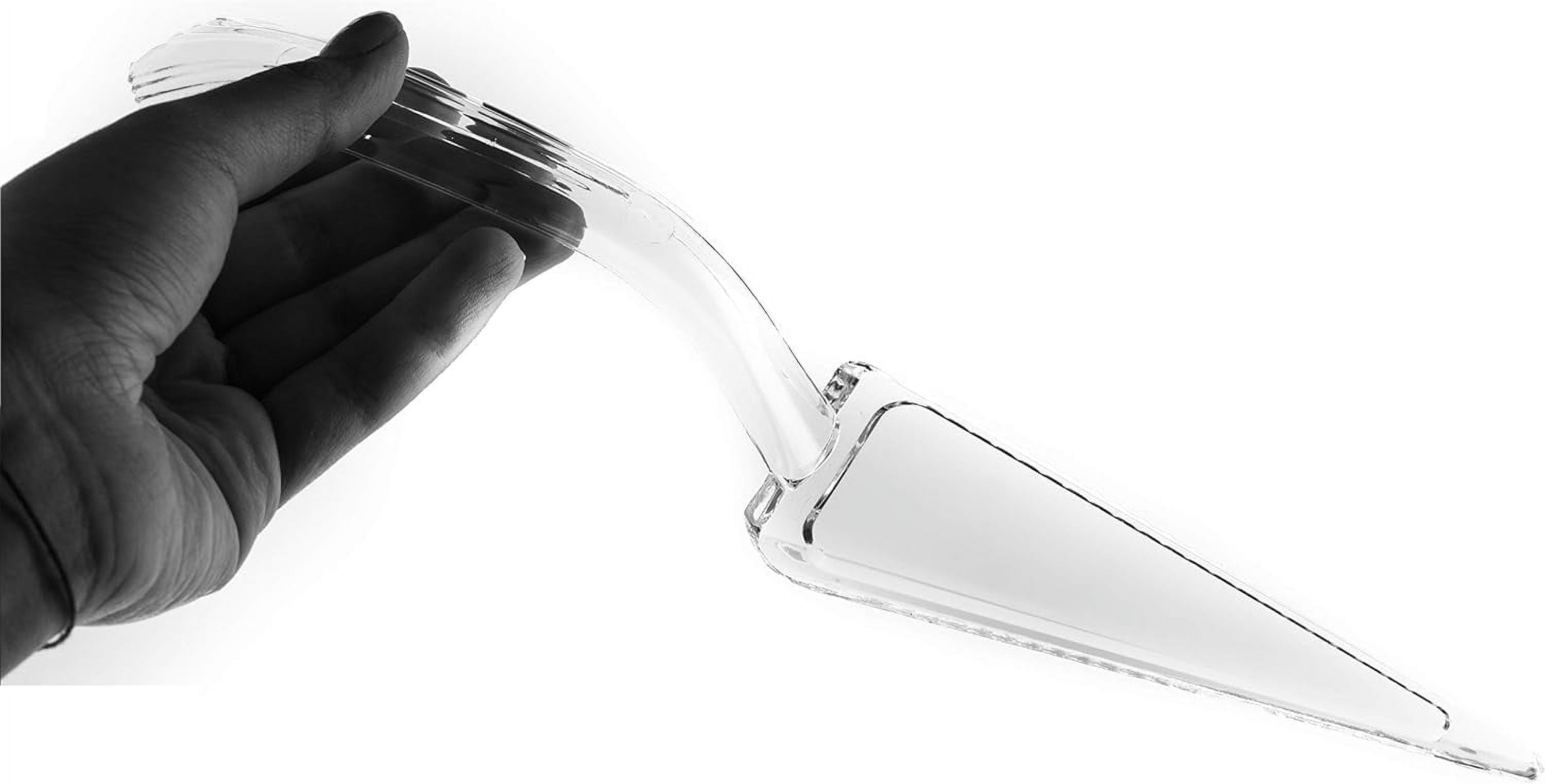 PACK] Clear Disposable Plastic Cake Servers Pie Servers 10 Inch