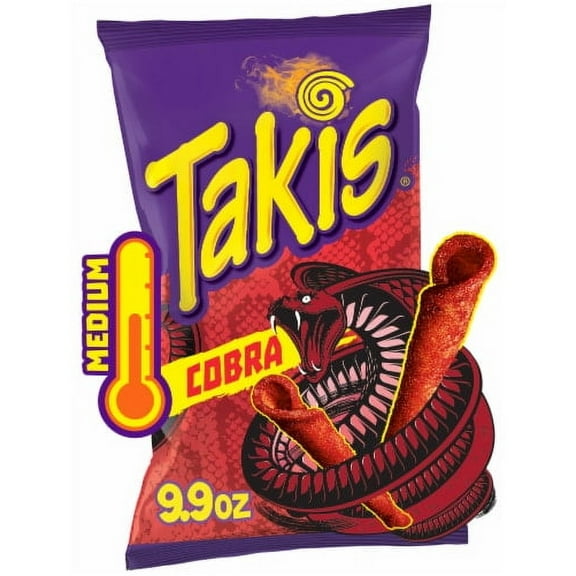 ( PACK OF 1 ), Takis Cobra Worcestershire Sauce Rolled Tortilla Chips