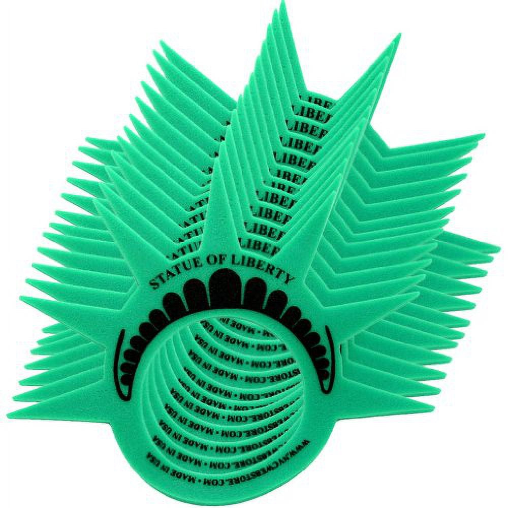 ((PACK OF 12) Fun Statue of Liberty Crowns Hats Visors and Caps. (Made