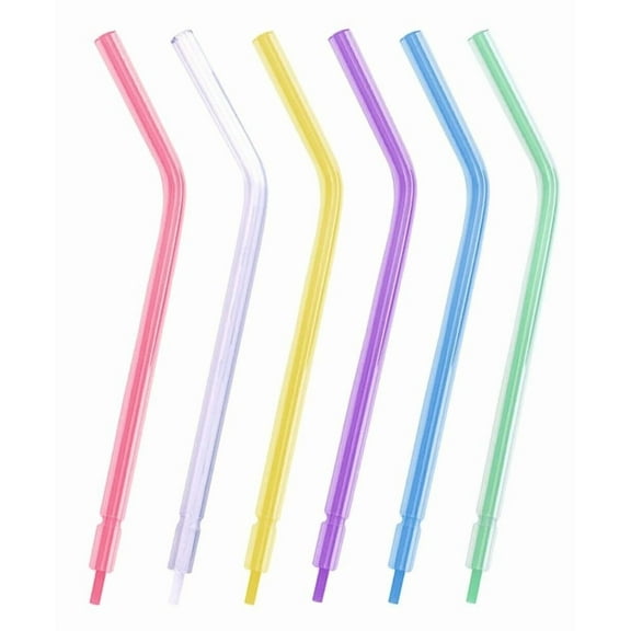 PACK OF 2: 250 / Bag TM Global Disposable Air Water Syringe tips white Core / Color Tip, Spectrum