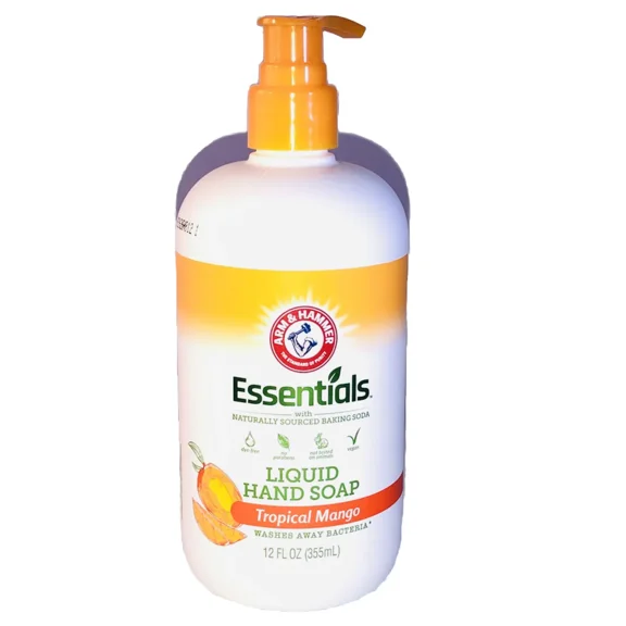 (PACK OF 2) Arm & Hammer Essentials Hand Soap-Tropical Mango With Naturally Sourced Backing Soda 12 oz