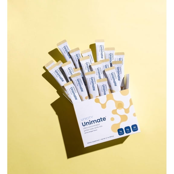 PACK OF 2 X UNICITY UNIMATE LEMON GINGER (10 SACHETS)