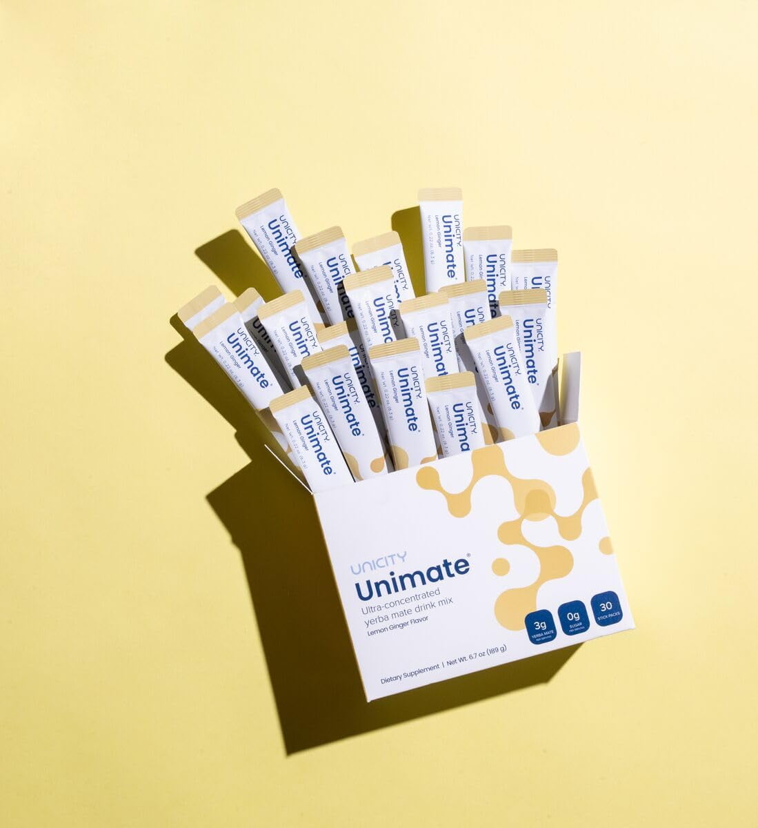 PACK OF 2 X UNICITY UNIMATE LEMON GINGER (10 SACHETS