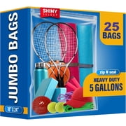 [PACK OF 25] Extra X-Large Big 5 Gallon Storage Bags For Food Prep, Travel, Organization, Moving or Storage, 2 Mil. Thick, 18" x 24"