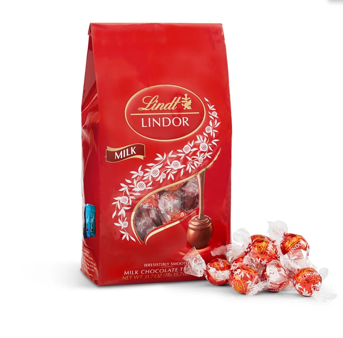 PACK OF 3 Lindt Milk Chocolate LINDOR Truffles 225pc (3*75pc Bag)