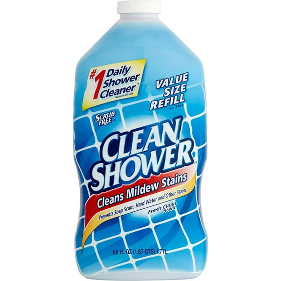 PACK OF 6 - Clean Shower Daily Shower Cleaner Refill, 60 fl oz