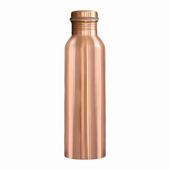 PACK OF SIX Metal Pure Copper Water Bottle No Joint 1 Liter| Water Bottle | Copper Bottle | Gift Set | Office Use| Sports| Daily Use.