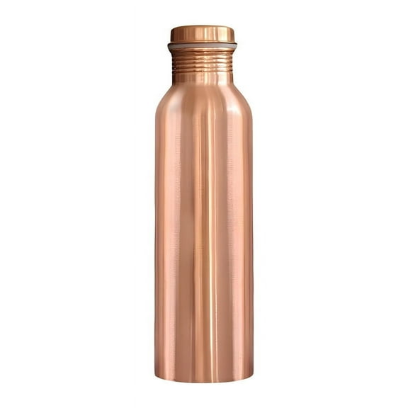 PACK OF THREE Metal Pure Copper Water Bottle No Joint 1 Liter| Water Bottle | Copper Bottle | Gift Set | Office Use| Sports| Daily Use.