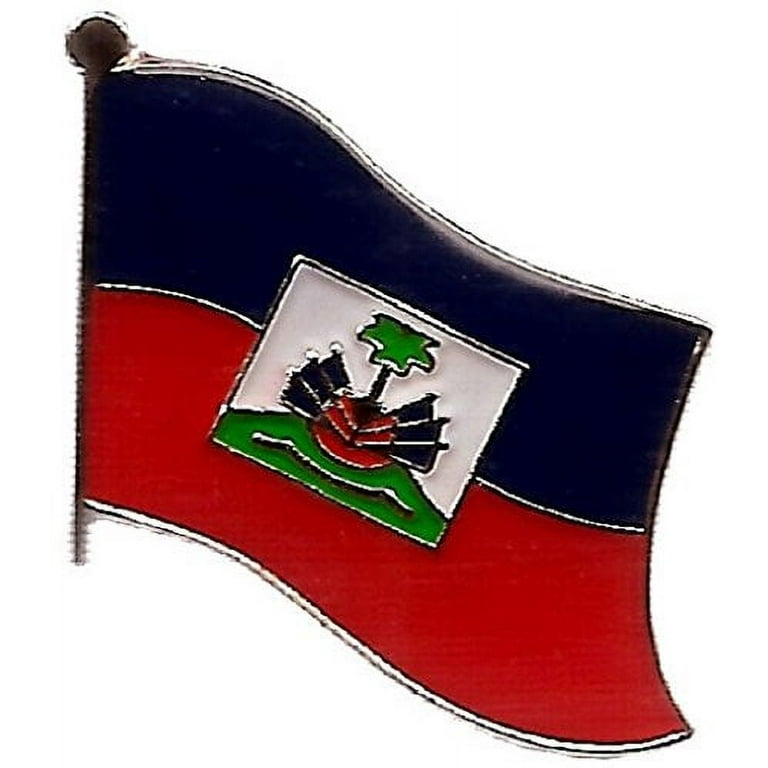 Drapeau d'Haïti - Flag of Haiti Pinback Button