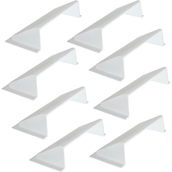 PACK of 8 Solid Metal Deflector 4"x10" Unbreakable Cast Aluminum | Air & Heat Diverter