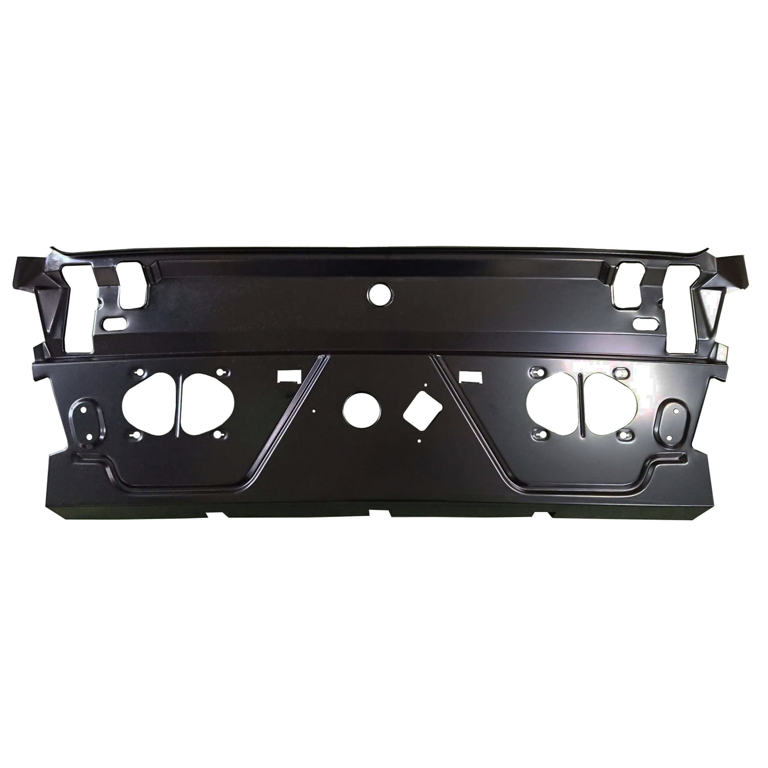 PACKAGE TRAY; BETWEEN REAR OF SEAT AND FRONT OF TRUNK; MADE OF STEEL