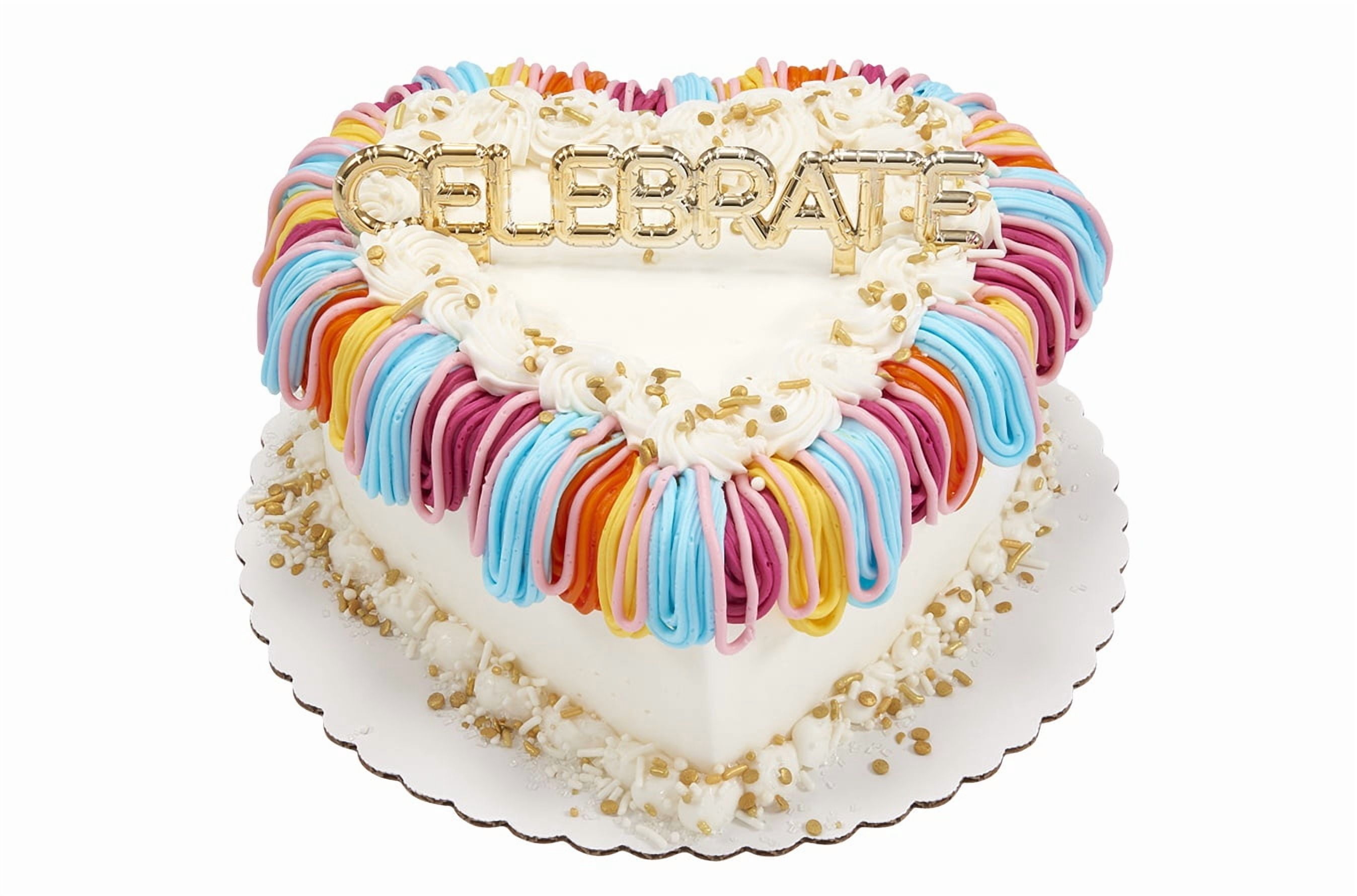 PACKED PARTY CELEBRATE STREAMERS HEART CAKE - Walmart.com