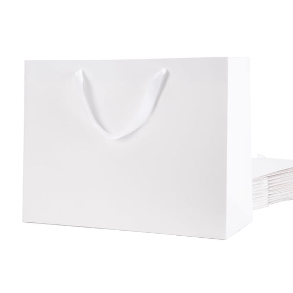 PACKHOME 12 Extra Large Gift Bags for Mothers Day, 16x6x12 inches, White Gift Bags with Handles for All Occasions