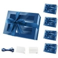 thumbnail image 1 of PACKHOME 5 Blue Gift Boxes with Windows,9x6.5x3.8 inch Gift Boxes with Lids Contain Ribbons and Cards, 1 of 6
