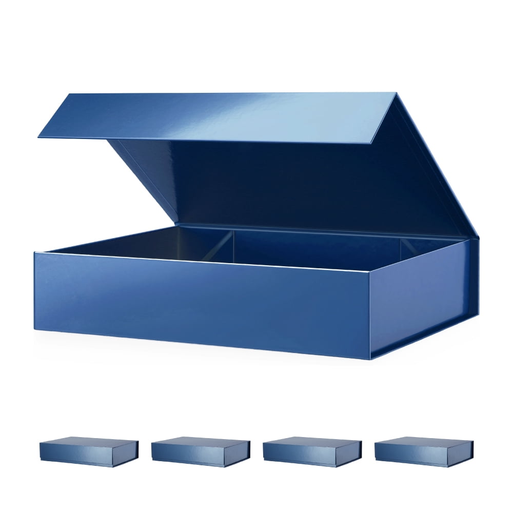 PACKHOME Valentines Day 6 Extra Large Gift Boxes 17.5x11.3x4.3 Inches, Sturdy Shirt Boxes With Magnetic Lids For Clothes And Large Gifts ( Glossy White - View #5