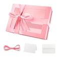 thumbnail image 1 of PACKHOME Easter Gift Box with Window, 9x6.5x3.8 inches Pink Gift Box with Magnetic Lid, 1 of 7