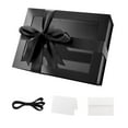 thumbnail image 1 of PACKHOME Gift Box with Window, 9x6.5x3.8 inches, Black Gift Box with Magnetic Lid for Present, 1 of 7