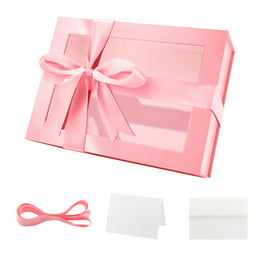 Durable Pink Gift Boxes with Lids - Nesting Boxes for Presents