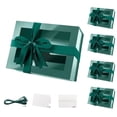 thumbnail image 1 of PACKHOME Gift Boxes with Windows for Presents, 9x6.5x3.8 inch, 5 Green Gift Boxes with Ribbon for Father's Day, 1 of 7
