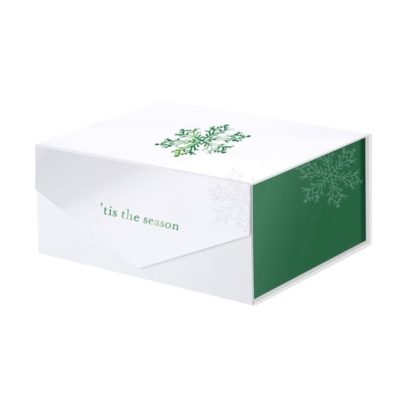 PACKHOME Christmas Gift Box with Lid 9x6.5x3.8 Inches, Rectangle Collapsible Box