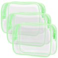 thumbnail image 1 of PACKISM Clear Toiletry Bag, 3 Pack TSA Approved Toiletry Bag Quart Size Bag, Travel Makeup Cosmetic Bag for Women Men, Carry on Airport Airline Compliant Bag, White (for age 12 or above), 1 of 10