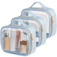 thumbnail image 1 of PACKISM Clear Toiletry Bag, 3 Pack TSA Approved Toiletry Bag Quart Size Bag, Travel Makeup Cosmetic Bag for Women Men, Carry on Airport Airline Compliant Bag, White (for age 12 or above), 1 of 10