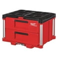 thumbnail image 1 of Milwaukee Tool PACKOUT 2-Drawer Tool Box, 50 lb Capacity / 25 lb Capacity per Drawer, 22  W x 16  D x 14  H, 1 of 10