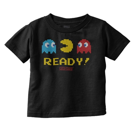 PACMAN 1980s Vintage Video Game Toddler Boy Girl T Shirt Infant Toddler Brisco Brands 4T